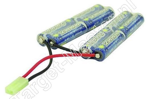 Intellect TWIN TYPE Softair Accu 9.6 Volt 2000 mAh